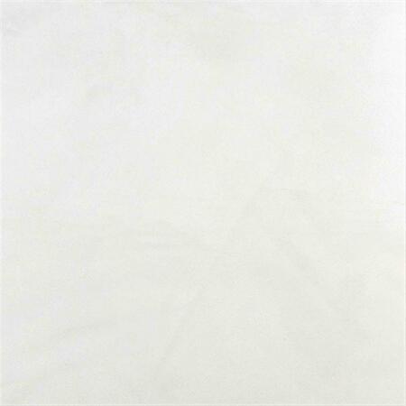 DESIGNER FABRICS 54 in. Wide White- Microsuede Upholstery Grade Fabric C064